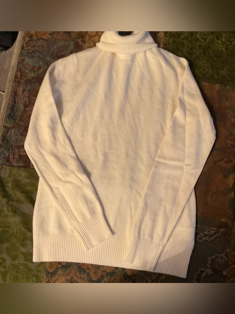 Women's White Turtleneck Sweater - Classic Cozy Knit